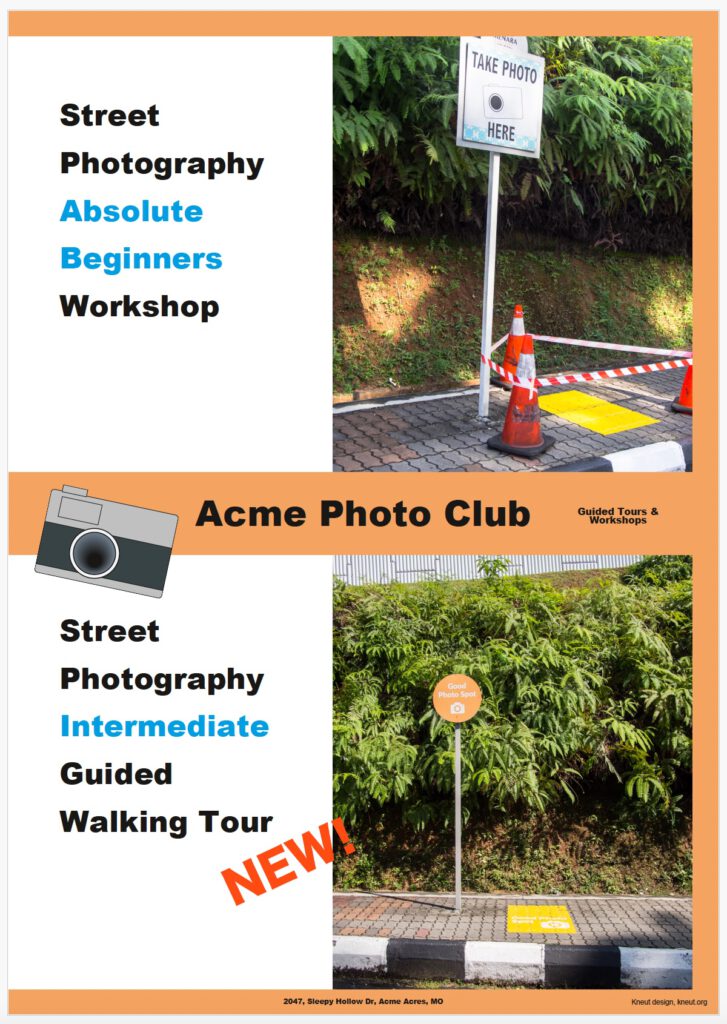 Take photo here - Acme Photo Club - poster