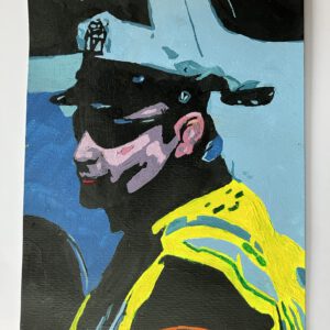 NY police, 2023 acrylic on paper by niek de greef