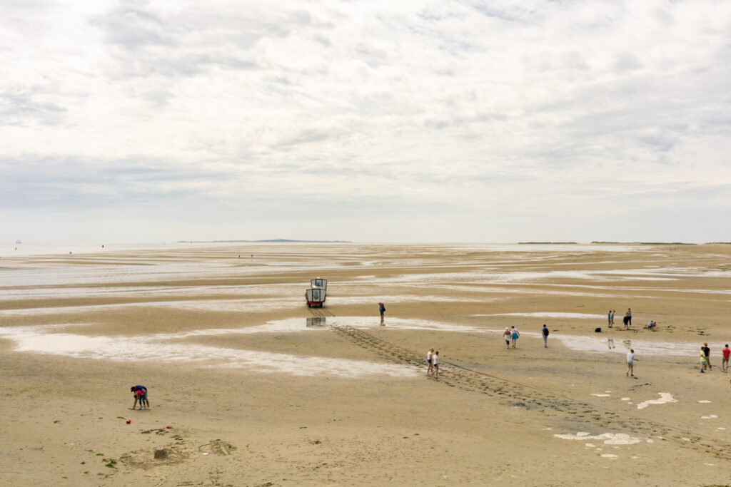 Uitzicht over Groene strand bij West-Terschelling - Fotografie poster A2 door Niek de Greef