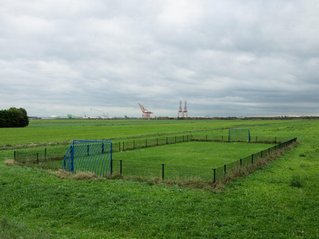 Nauerna Noord-Holland soccer field landscape fine art polder photo