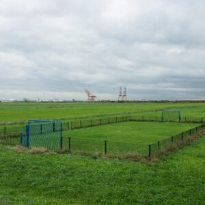 Nauerna Noord-Holland soccer field landscape fine art polder photo