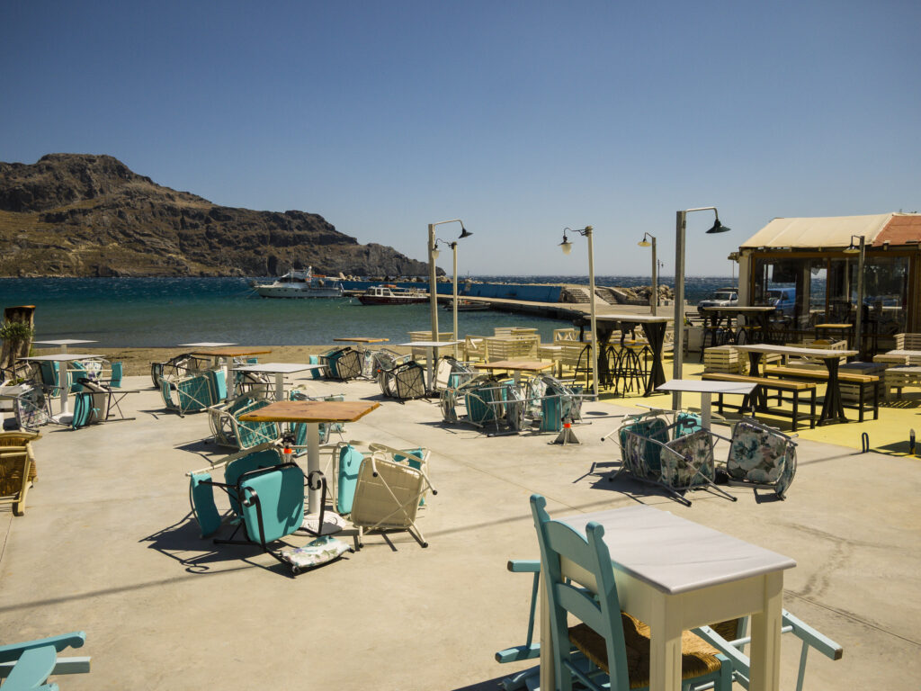 FHaven van Plakias Harbor, Kreta, Griekenland - Fotografie poster A2 door Niek de Greef